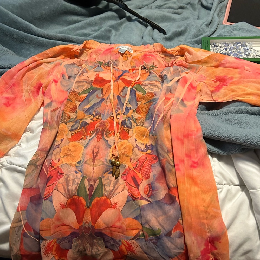 Dressbarn Multicolor Floral Blouse